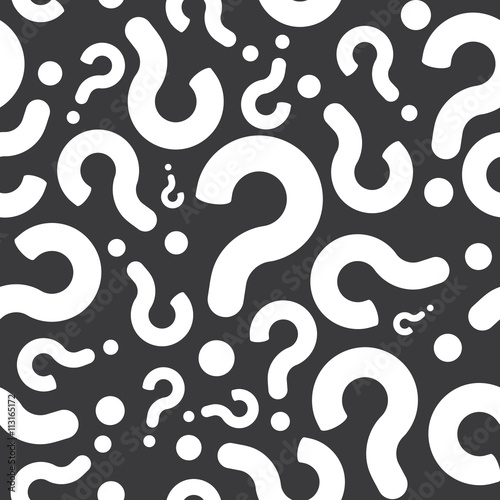 Seamless Question Mark Pattern