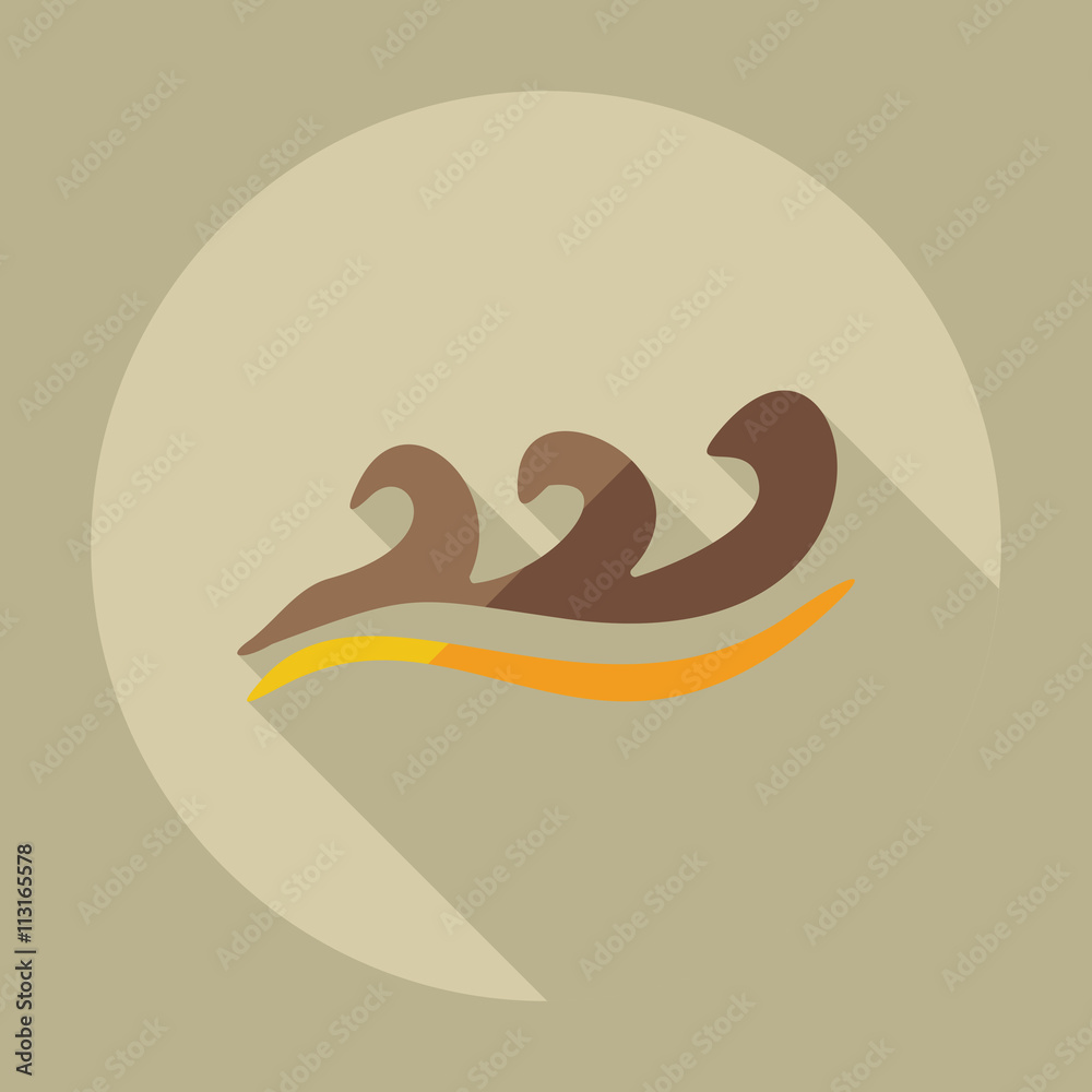 Flat modern design with shadow icons wave Flat modern design with shadow icons wave