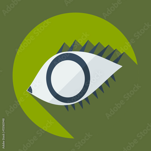 Flat modern design with shadow icon optics