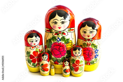 Traditional Russian matryoshka dolls © Belish