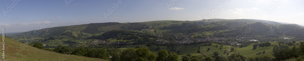 Panorama of the river valley
