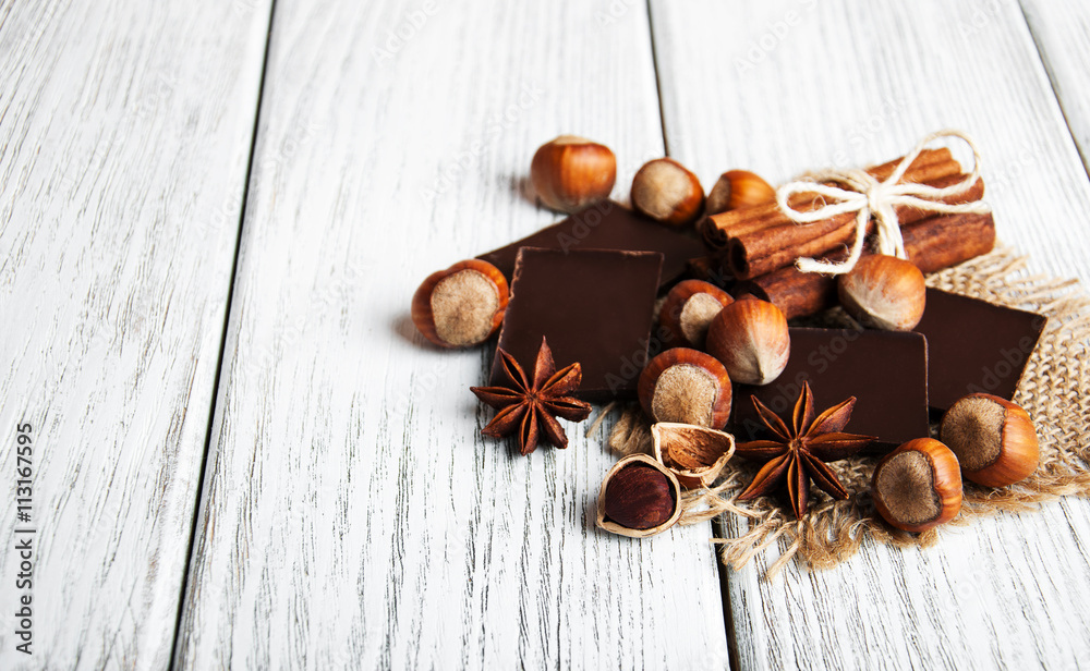 chocolate with nuts chocolate with nuts