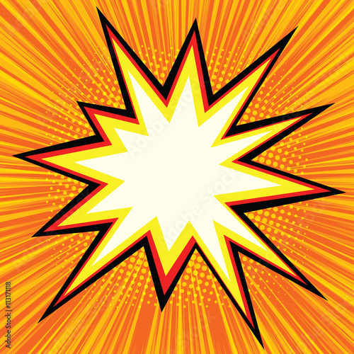 Explosion comics bubble
