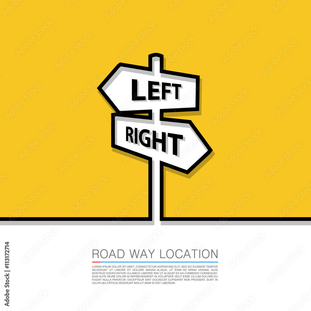 Left and right arrow sign. Vector illustration Left and right arrow sign. Vector illustration