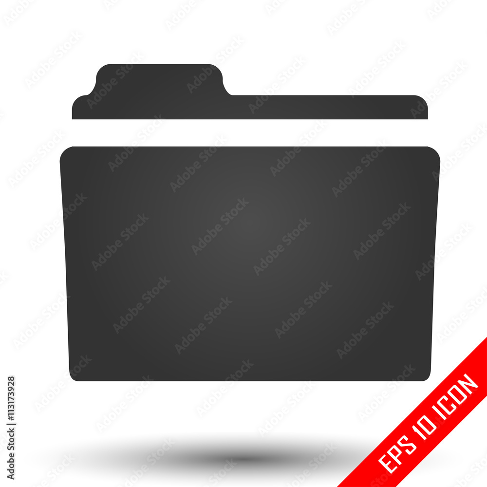 Folder icon. Flat icon of folder. Folder EPS. Vector illustration. Folder icon. Flat icon of folder. Folder EPS. Vector illustration.