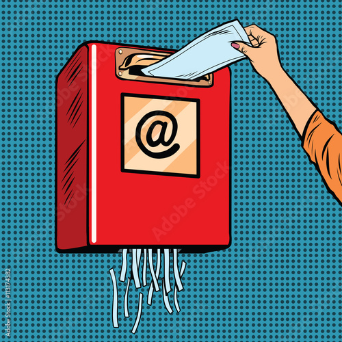 Spam trash junk email
