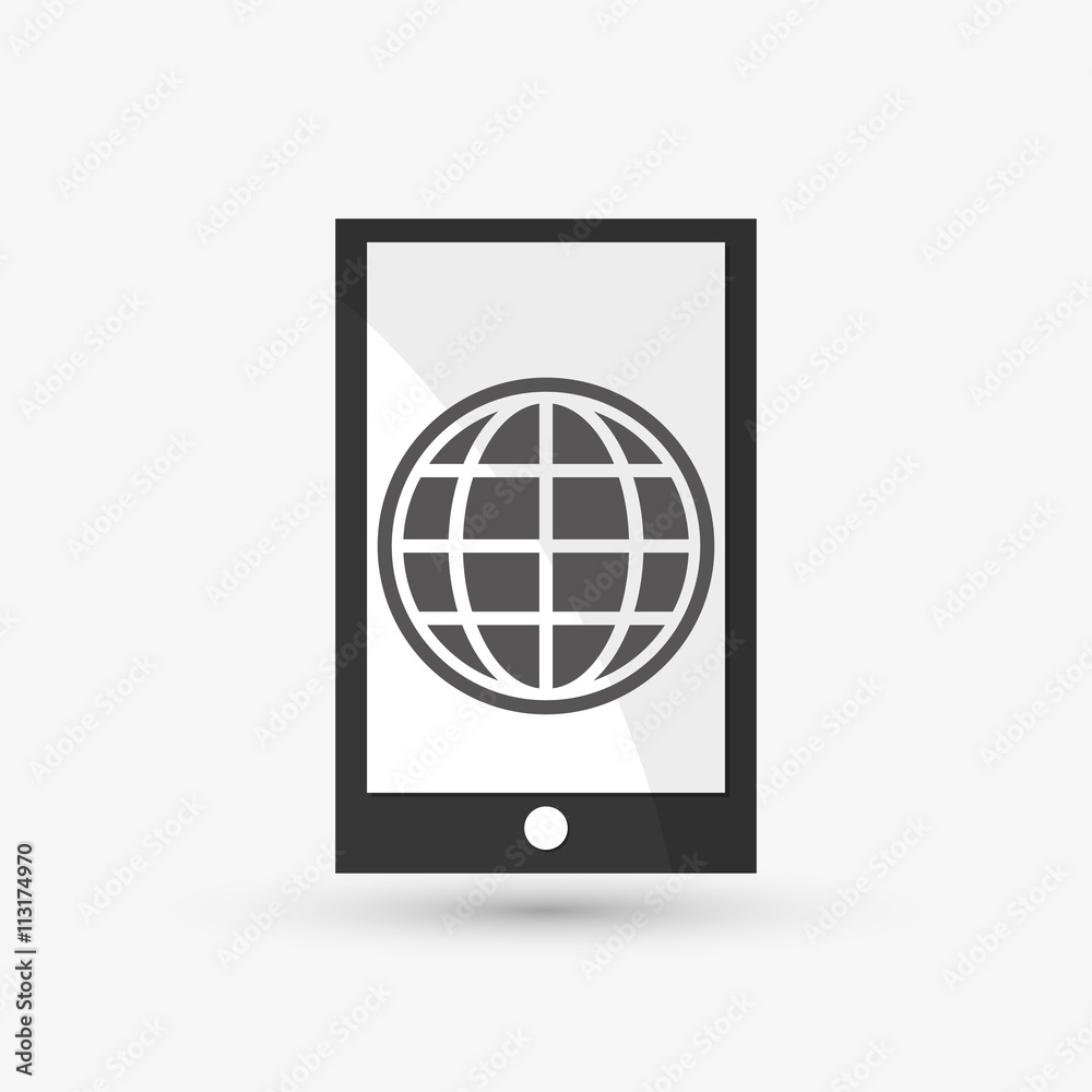 Communication design. smartphone icon. White background, isolate Communication design. smartphone icon. White background, isolate