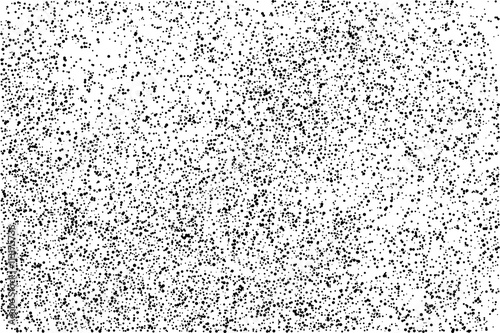 Grunge dot background. Black circular pattern. Vector.