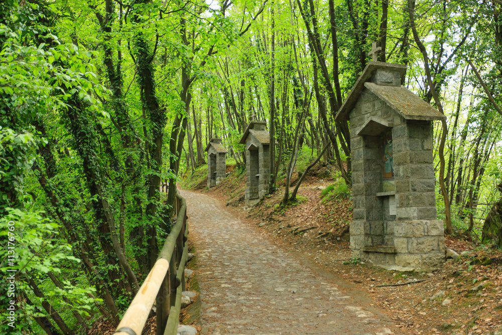 Stations along way of the cross Stations along way of the cross