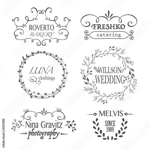 Six high Quality vector Labels 