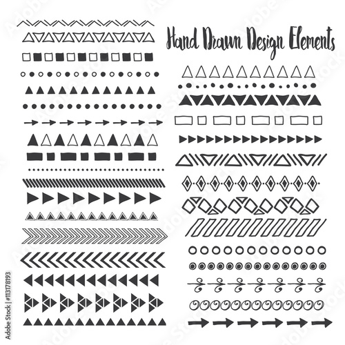 Hand Drawn Design Borders
