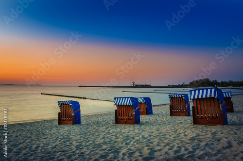 Strandkörbe an der Ostsee photo