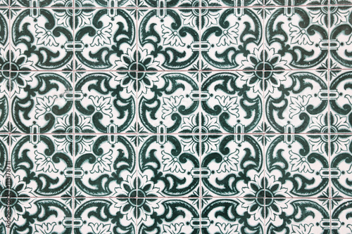 Vintage azulejos, traditional Portuguese tiles 