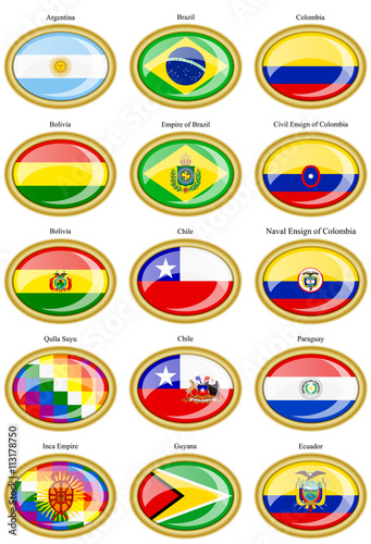 Flags of the South America © Trots
