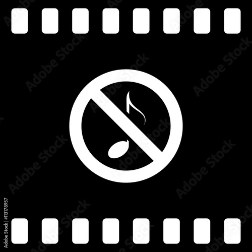 No music sign
