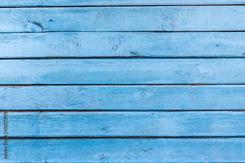 Blue weathered wooden wall