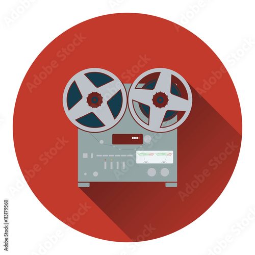 Reel tape recorder icon