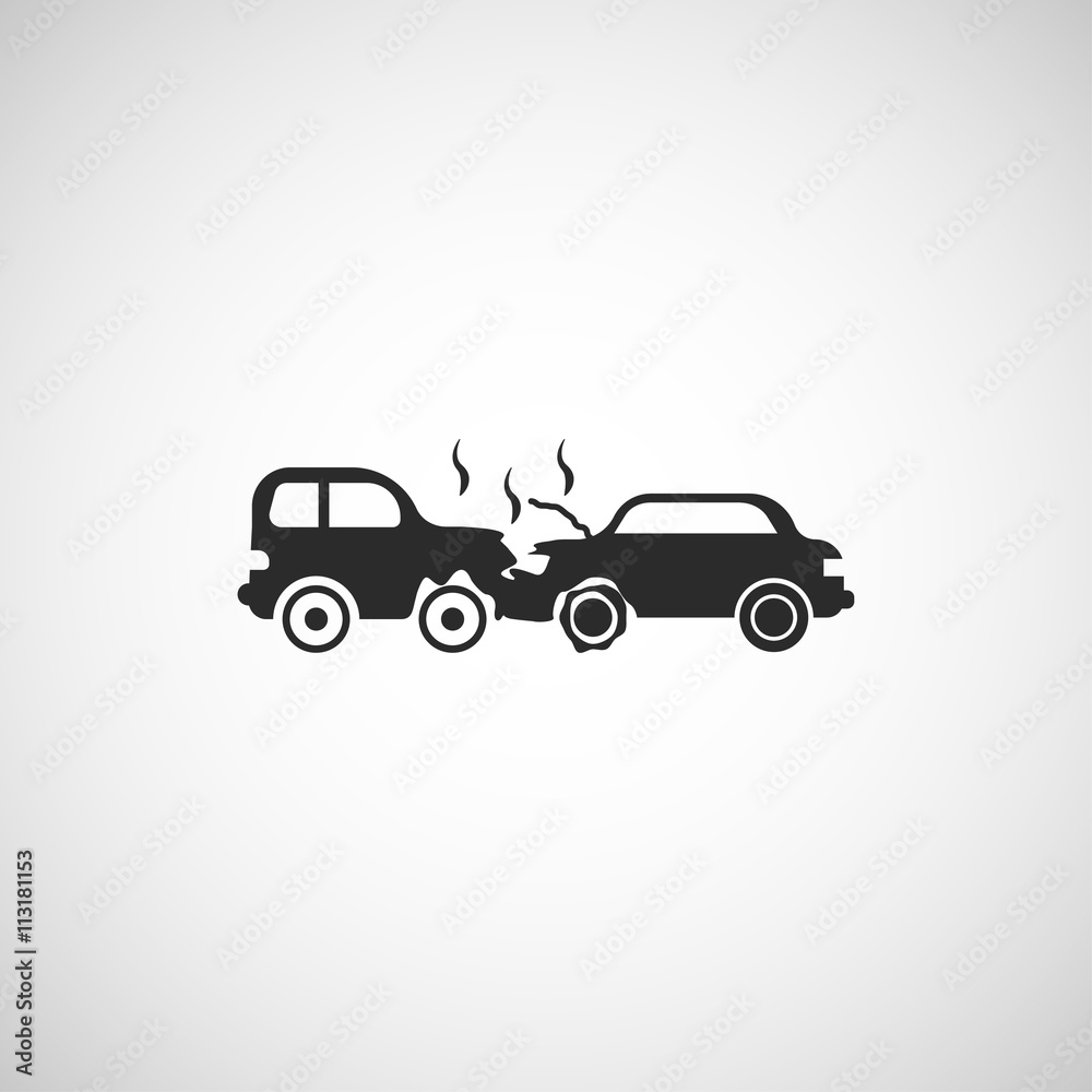 Fototapeta premium car crash icon