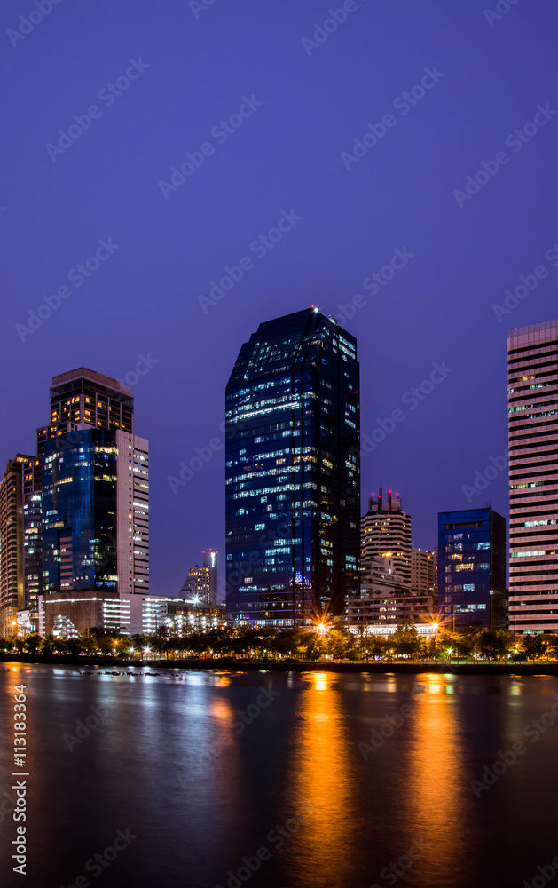 Building at night. in Thailand