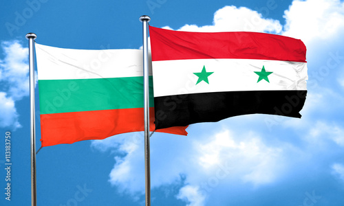 bulgaria flag with Syria flag, 3D rendering Free Download bulgaria flag with Syria flag, 3D rendering - GFXLoad