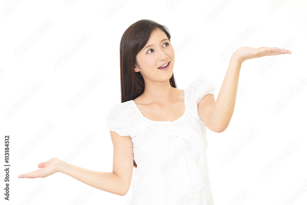 笑顔の女性 笑顔の女性