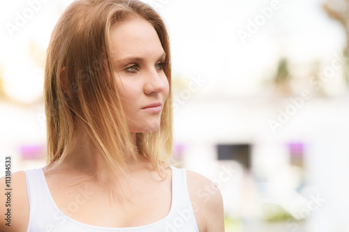 Young attractive woman portrait