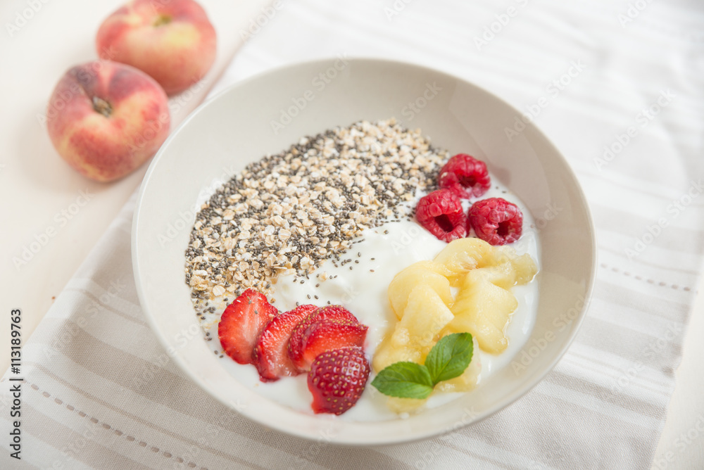 Joghurt mit Beeren Joghurt mit Beeren