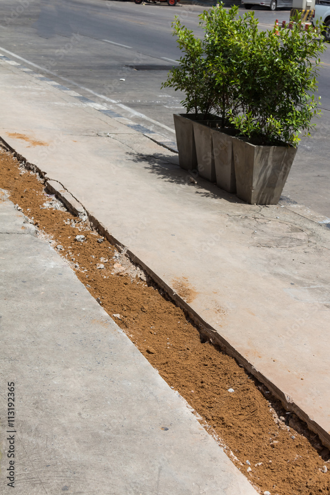 walk way for bline people prepare make pour concrete walk way for bline people prepare make pour concrete