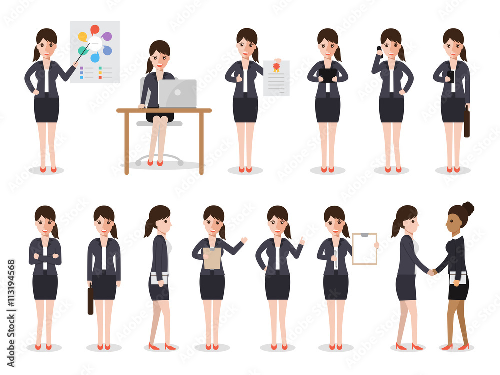 business woman characters