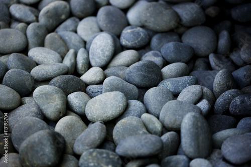 Smooth gray stones photo
