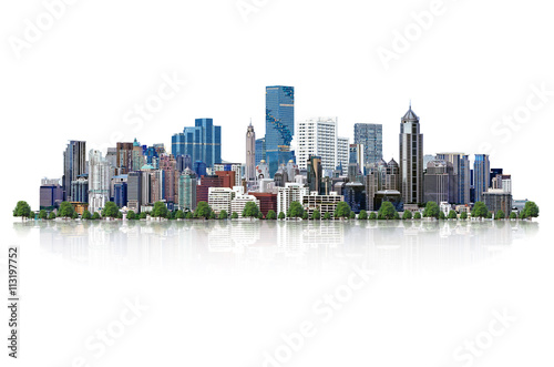 Fototapeta Naklejka Na Ścianę i Meble -  Modern building isolated