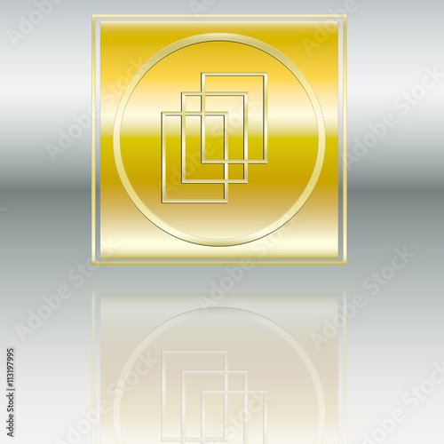 Goldplakette Büro