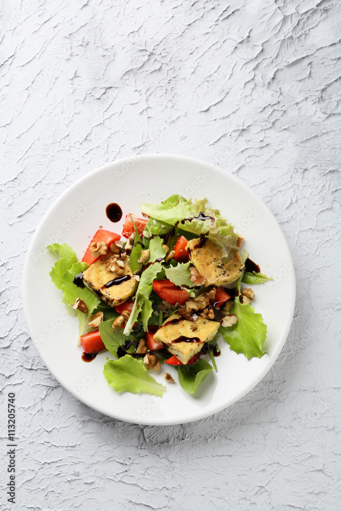 summer salad with roasted tofu summer salad with roasted tofu