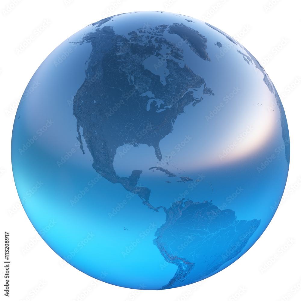Obraz premium Blue Marble Earth USA