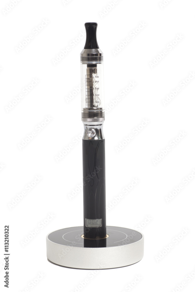 Naklejka premium Big E-Cigarettes (Electronic cigarette) isolated on white backgr
