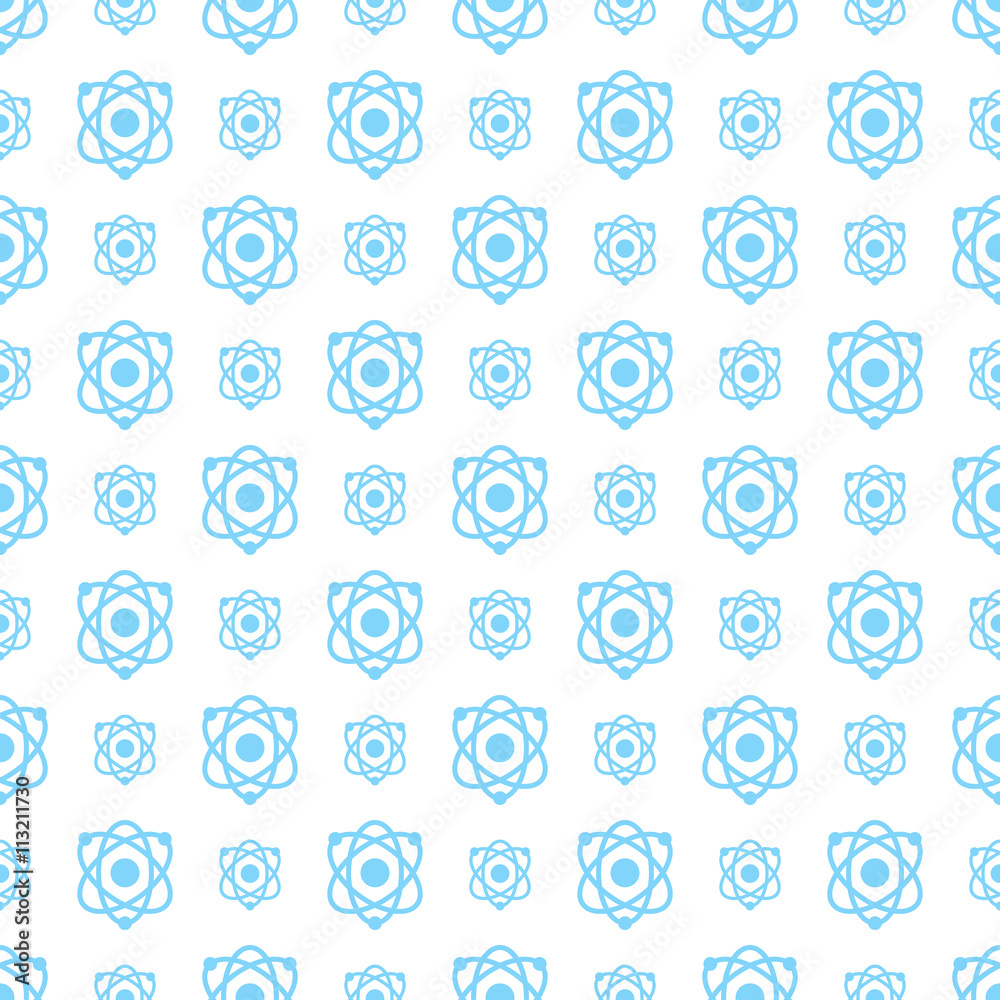 Seamless pattern science and technology vector background.