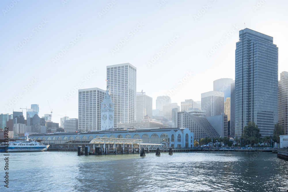 modern office buildings near pier in san francisco