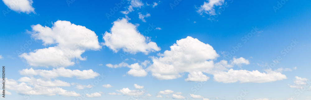 Fototapeta premium blue sky with cloud closeup