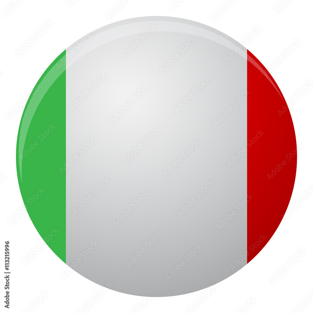 Italy flag icon flat Italy flag icon flat
