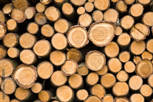 Gestapeltes Holz 