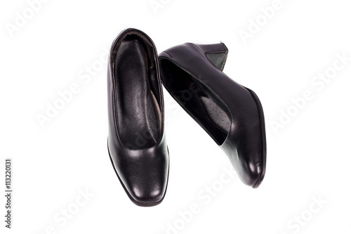 Black court shoes