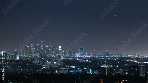 Wallpaper Mural Los Angeles Skyline 61 Night Time Lapse Torontodigital.ca