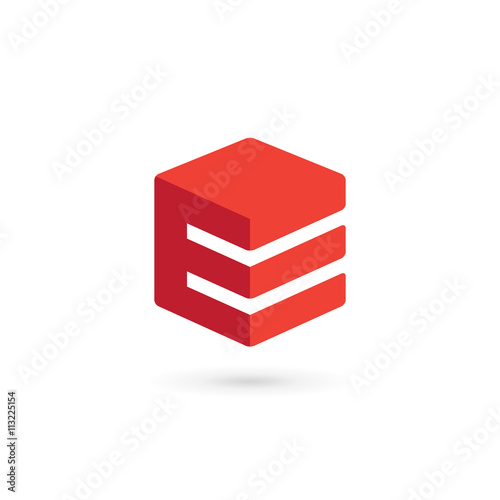 Letter E logo icon design template elements