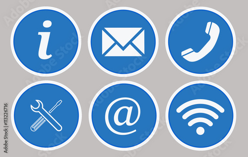 contact us icon set