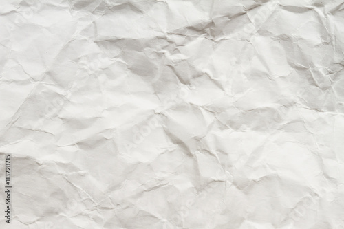 White crumpled paper texture sheet of paper.