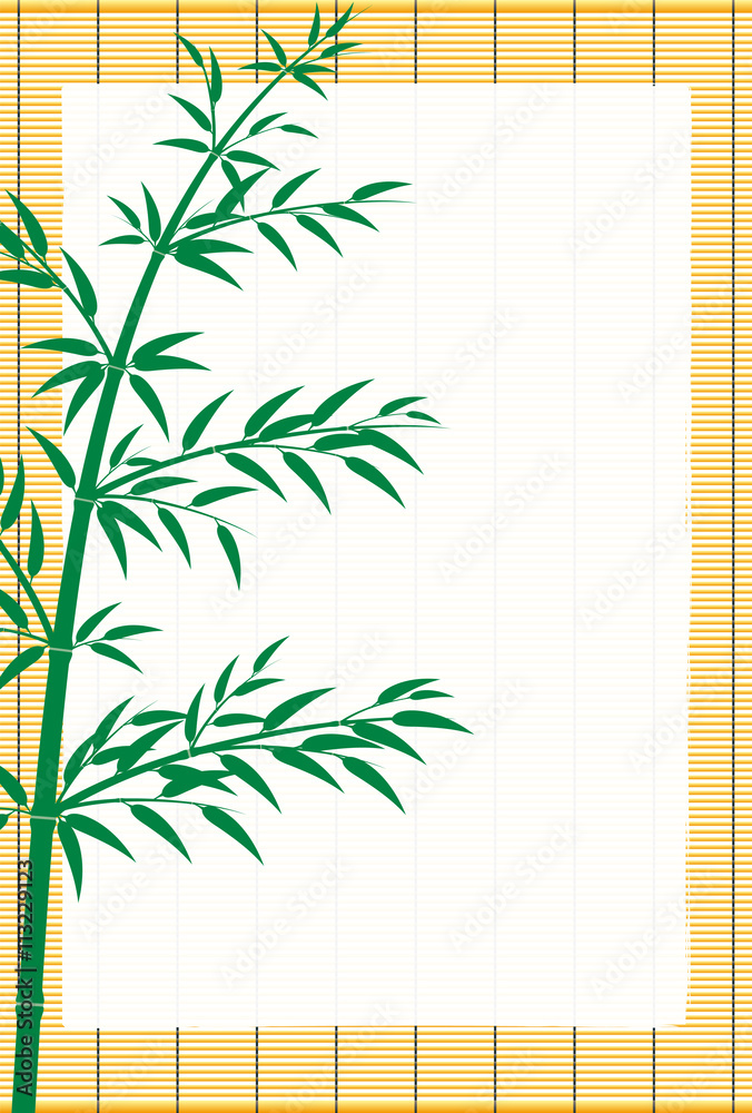 竹 簾 夏 イラスト 縦 Stock Vector Adobe Stock