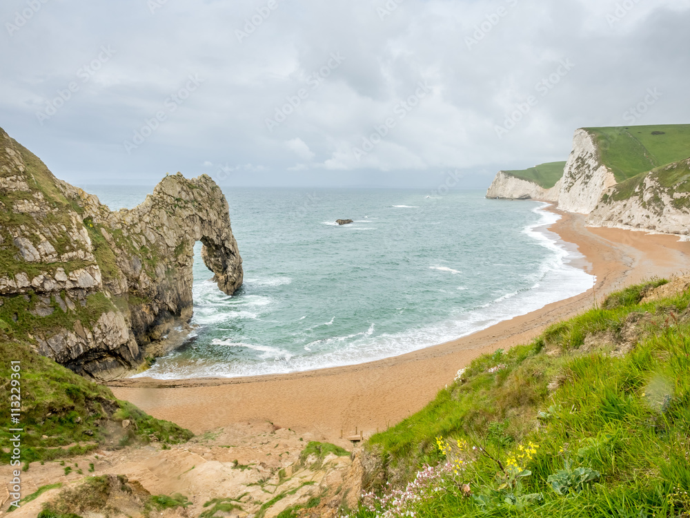 Durdle door and surroundings Durdle door and surroundings