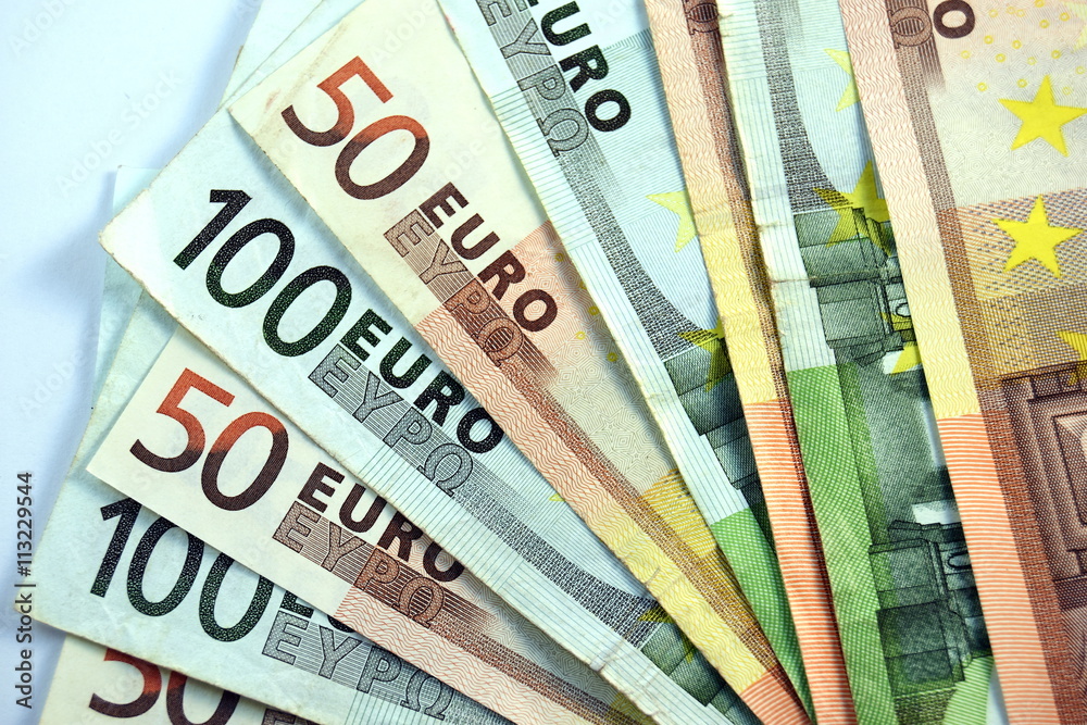 Different Close up EURO Bank note and currency Different Close up EURO Bank note and currency