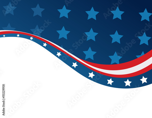 USA flag in style vector