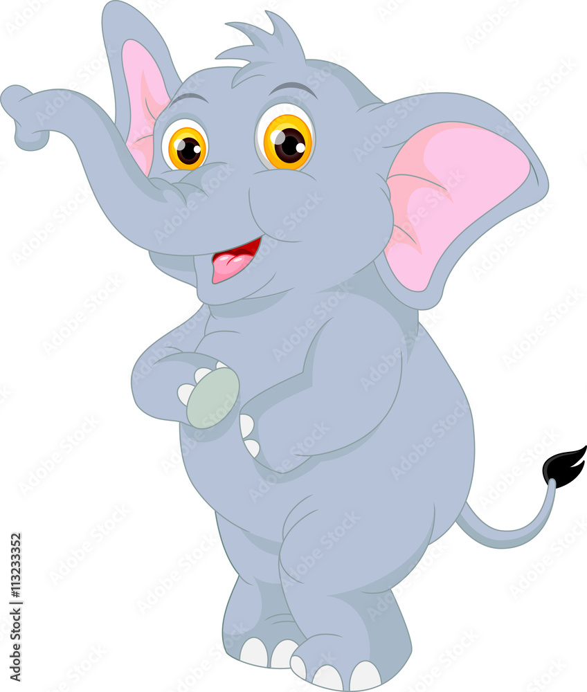 cute elephant cartoon 